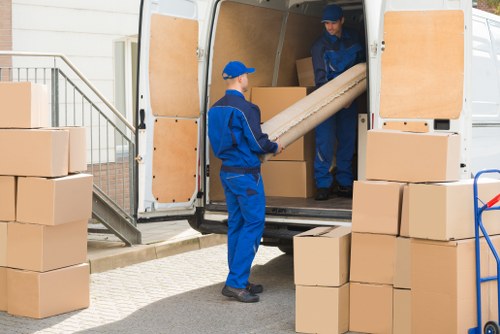 People using self storage in Crystal Palace for boxes and household items