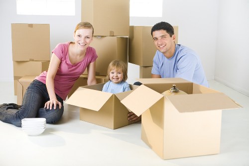 Packing and labeling office items for removals in Crystal Palace