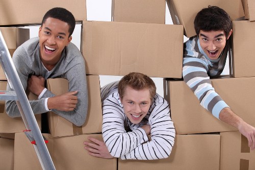 Packed household items ready for short-term storage in Crystal Palace