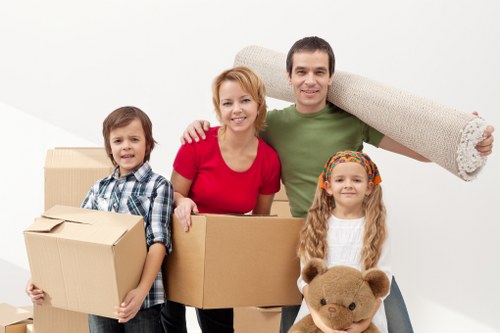 Careful loading of furniture and boxes for a Crystal Palace move