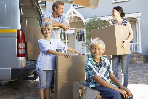 Example storage job in a local residential area