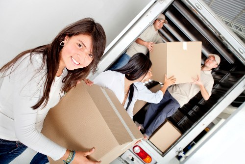 Moving boxes and furniture during a Crystalpalace flat move