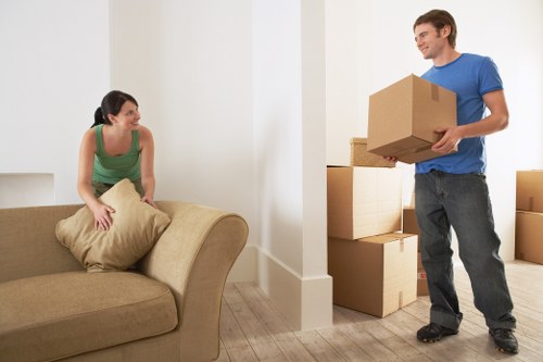 Well-organised and secure self storage facility interior